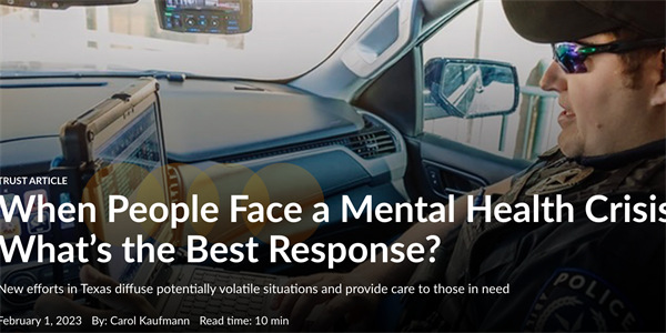 Blog post image: “When People Face a Mental Health Crisis, What’s the Best Response?”